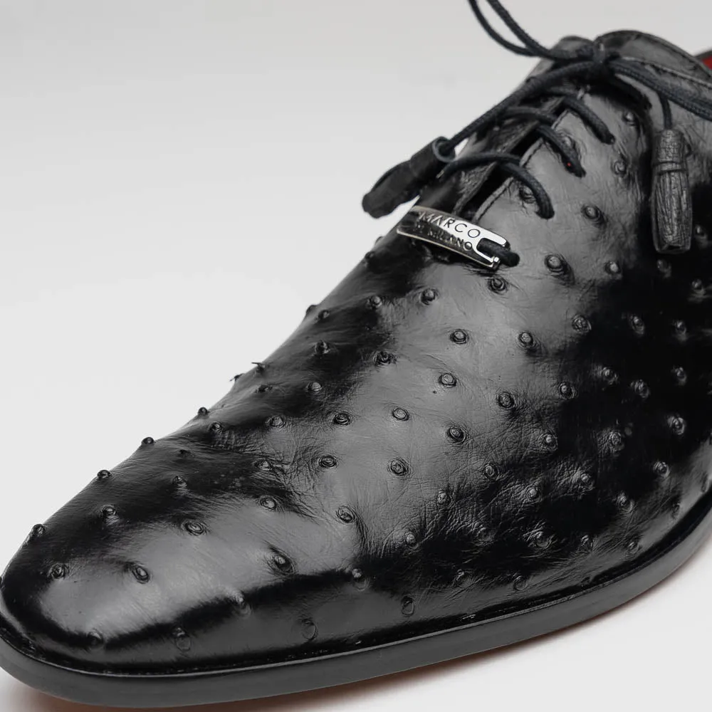Marco Di Milano Criss Black Ostrich Quill Dress Shoe Oxfords sold by Alberto Nardoni product image thumbnail 3