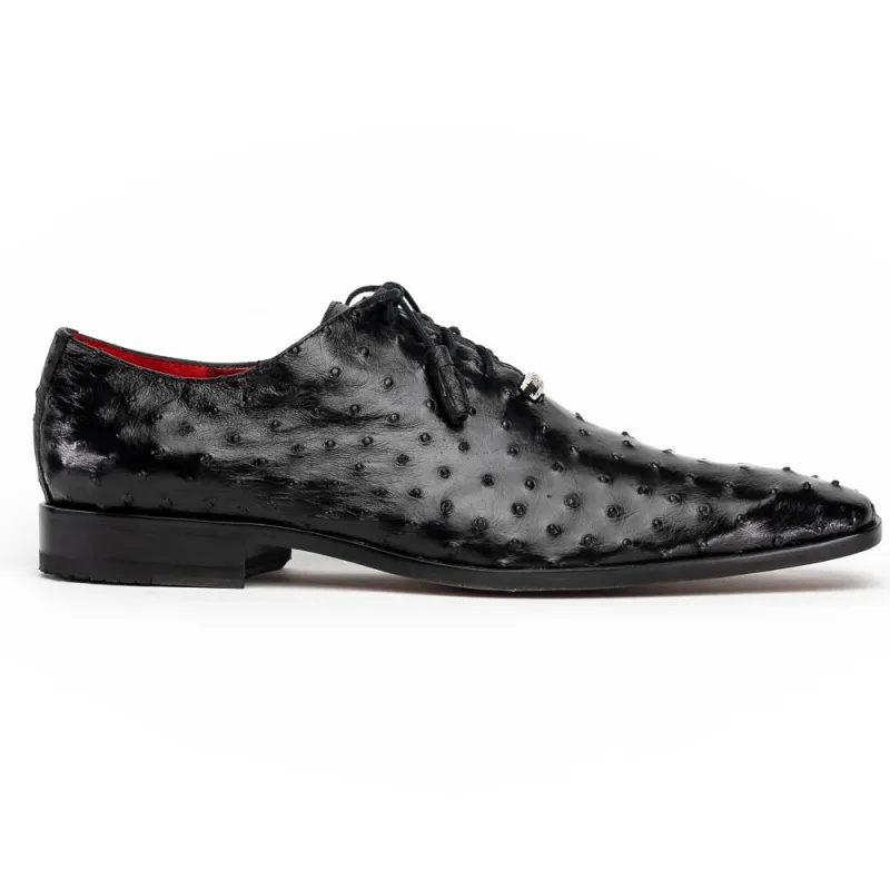 Marco Di Milano Criss Black Ostrich Quill Dress Shoe Oxfords sold by Alberto Nardoni