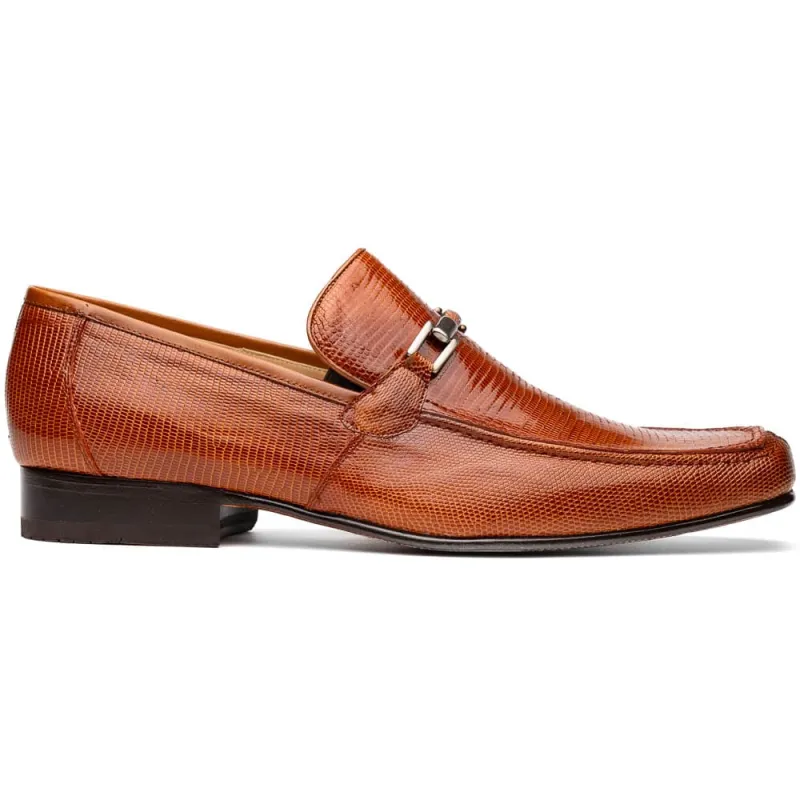Marco Di Milano Fabro Cognac Lizard Bit Loafers sold by Alberto Nardoni