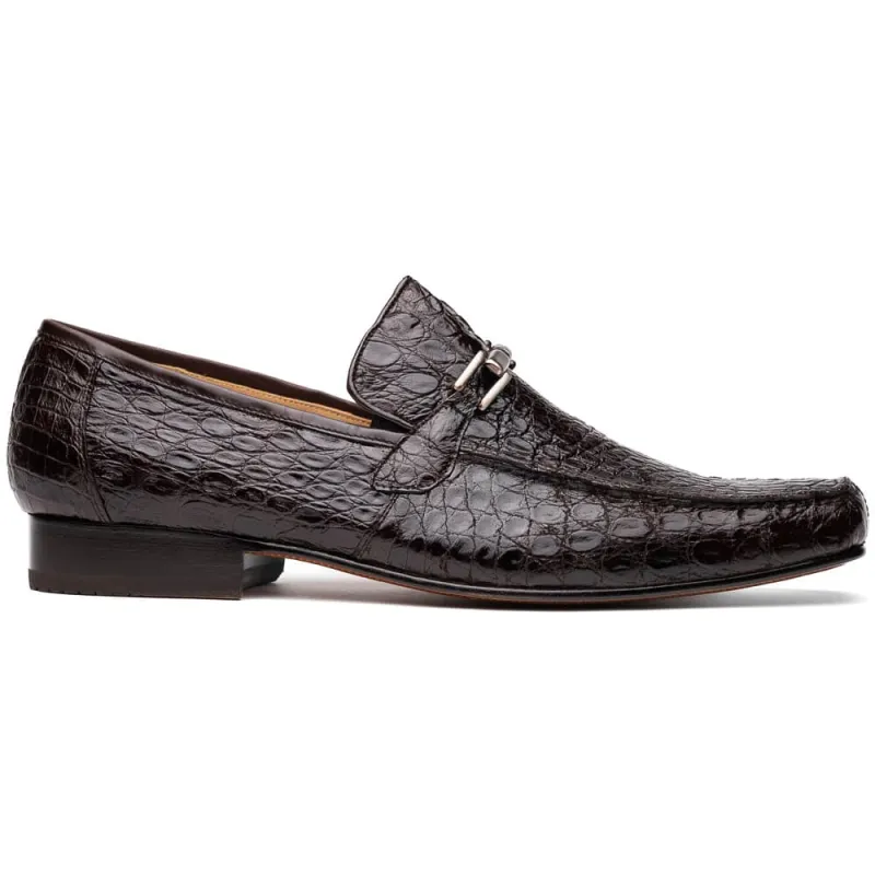Marco Di Milano Fabro Brown Caiman Bit Loafers sold by Alberto Nardoni