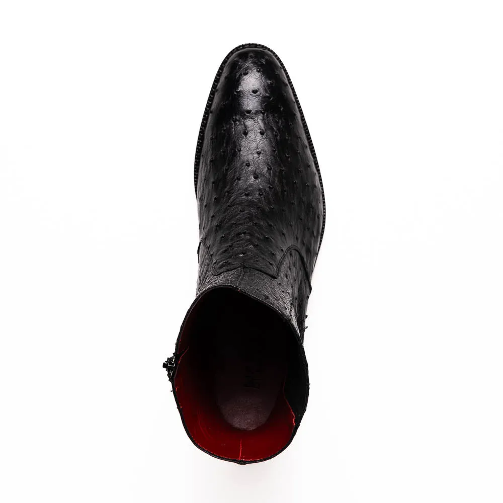 Marco Di Milano Giorgio Black Ostrich Quill Dress Boots sold by Alberto Nardoni product image thumbnail 4