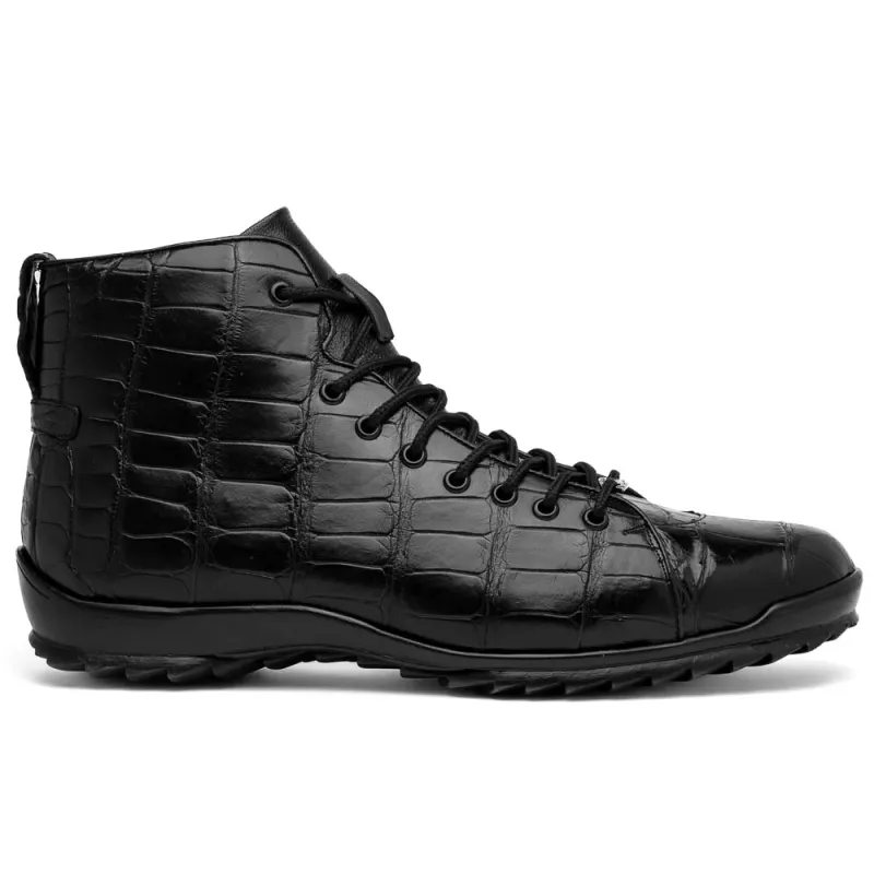 Marco Di Milano Hermond Black Alligator Boots sold by Alberto Nardoni