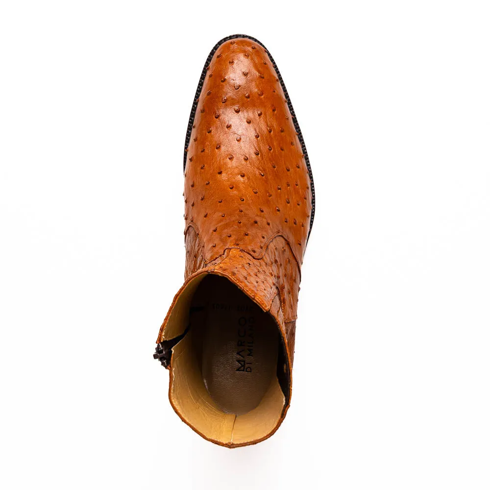 Marco Di Milano Giorgio Brandy Ostrich Quill Dress Boots sold by Alberto Nardoni product image thumbnail 4