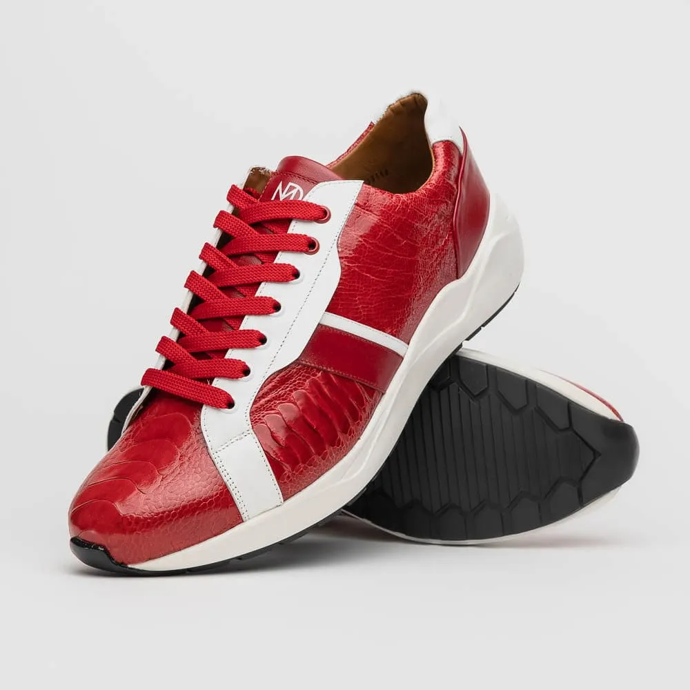 Marco Di Milano Lyon Ostrich Leg & Calfskin Sneakers sold by Alberto Nardoni product image thumbnail 4