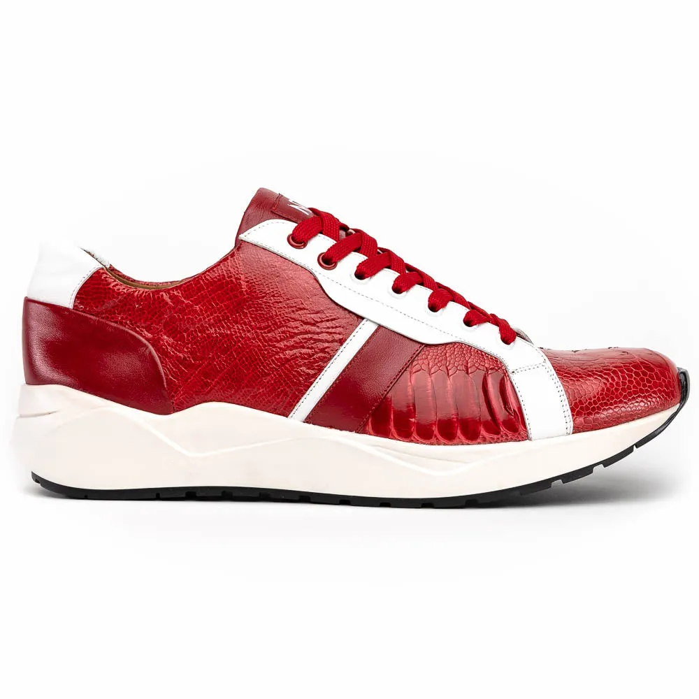 Marco Di Milano Lyon Ostrich Leg & Calfskin Sneakers sold by Alberto Nardoni
