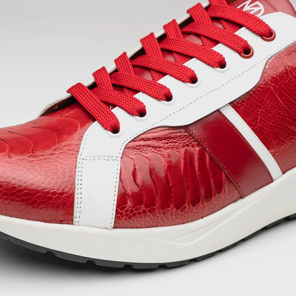 Marco Di Milano Lyon Ostrich Leg & Calfskin Sneakers sold by Alberto Nardoni product image thumbnail 5