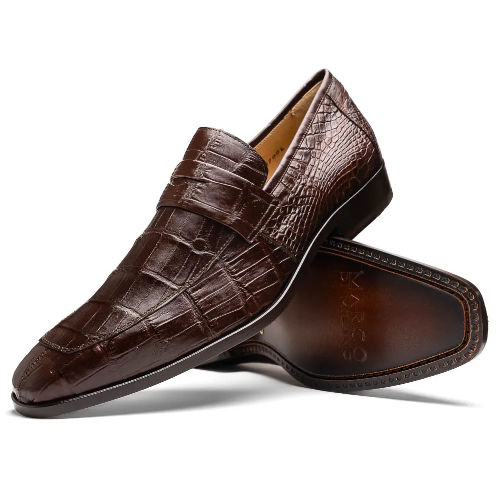 Marco Di Milano Matteo Brown Alligator Penny Loafer sold by Alberto Nardoni product image thumbnail 2