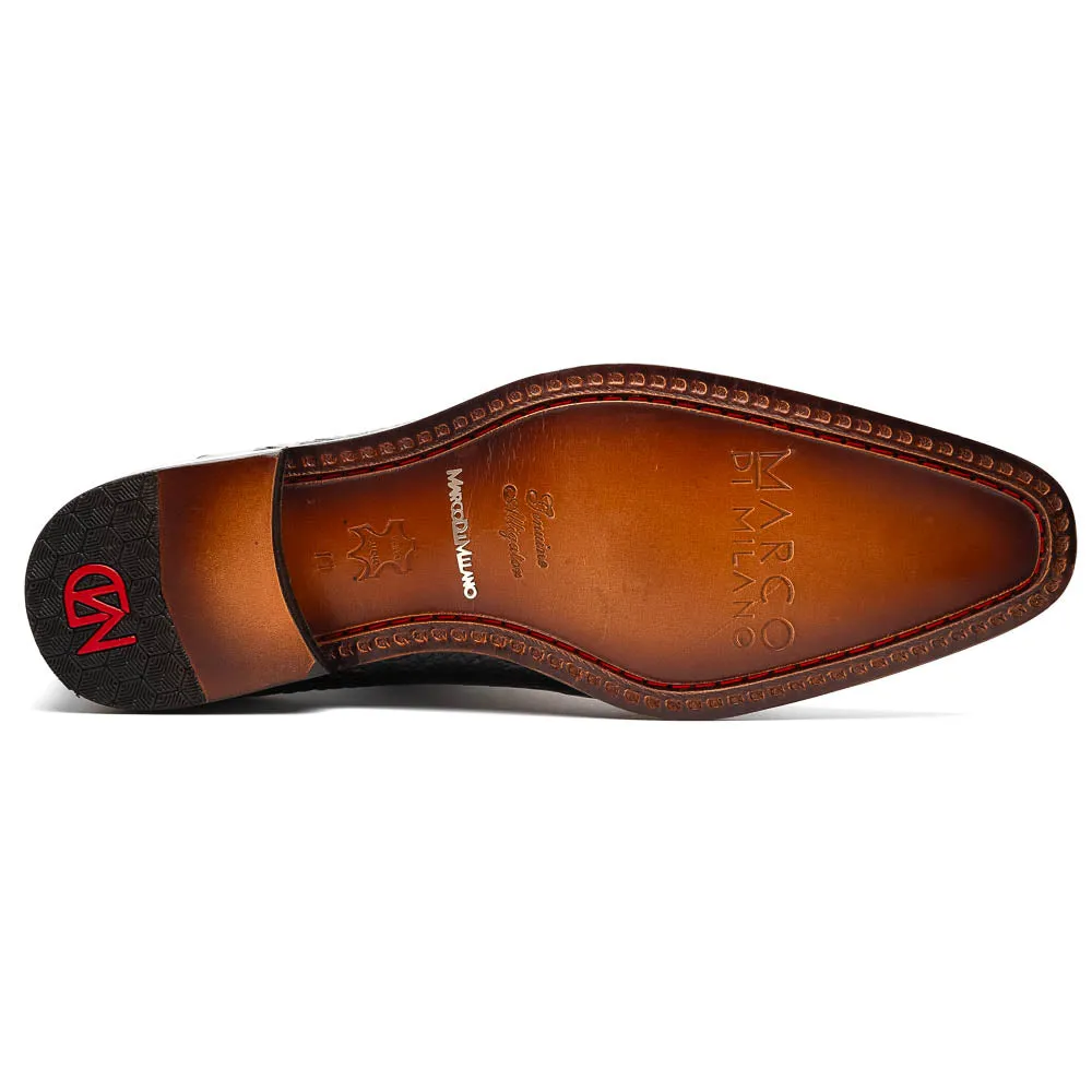 Marco Di Milano Matteo Black Alligator Penny Loafer sold by Alberto Nardoni product image thumbnail 5