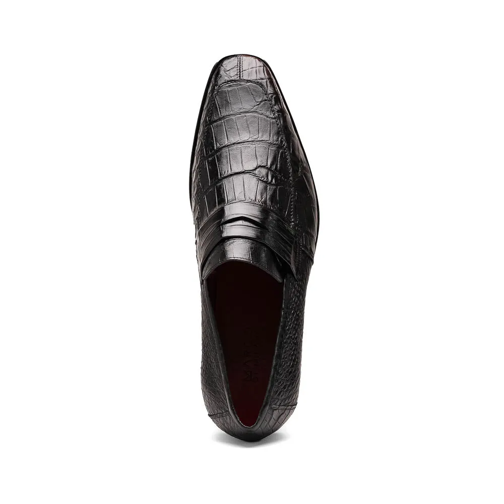 Marco Di Milano Matteo Black Alligator Penny Loafer sold by Alberto Nardoni product image thumbnail 3