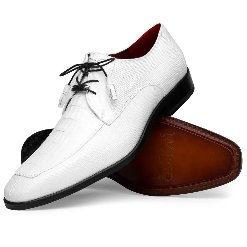 Marco Di Milano Merida White Lizard & Caiman Crocodile Oxfords Shoes sold by Alberto Nardoni product image thumbnail 3