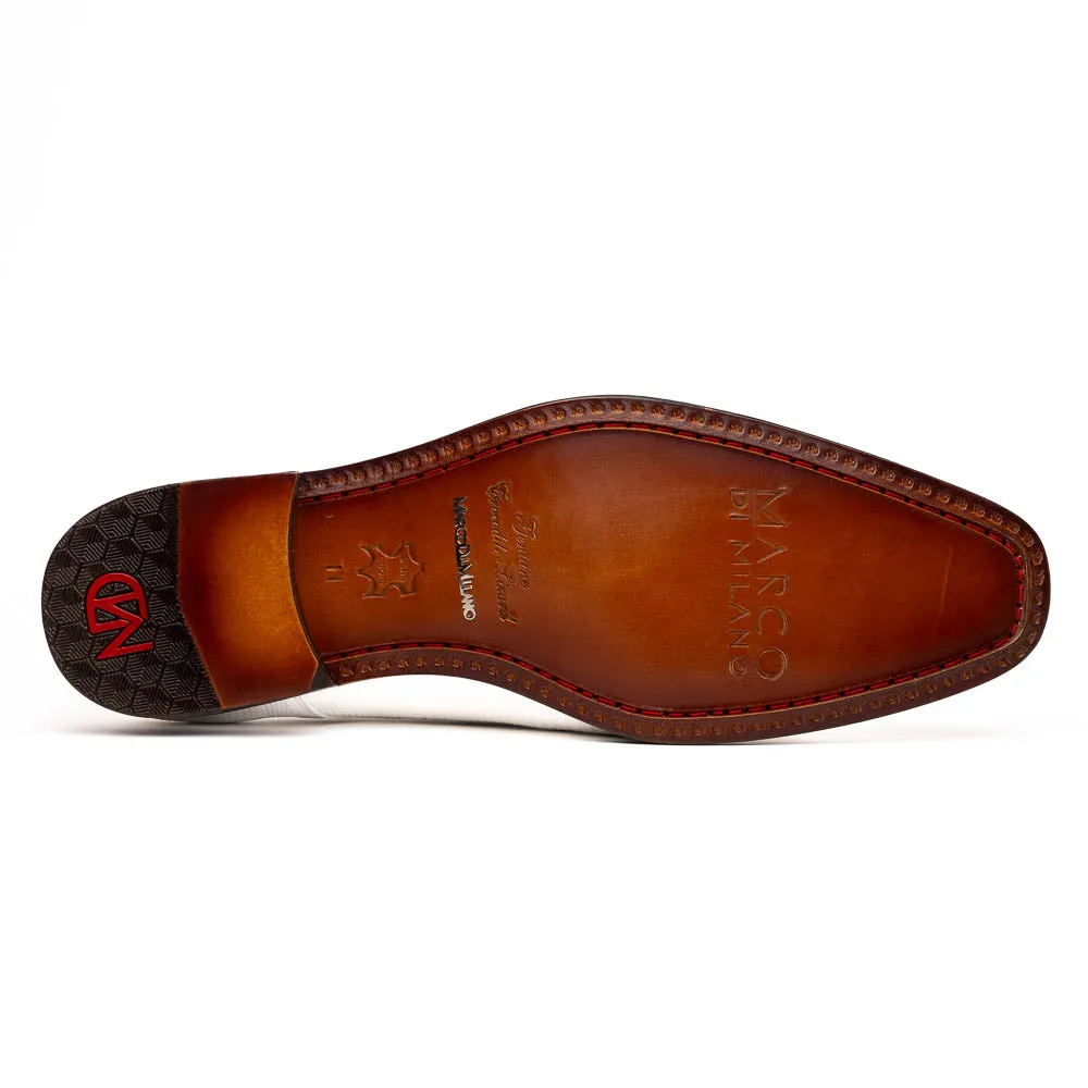 Marco Di Milano Merida White Lizard & Caiman Crocodile Oxfords Shoes sold by Alberto Nardoni product image thumbnail 4