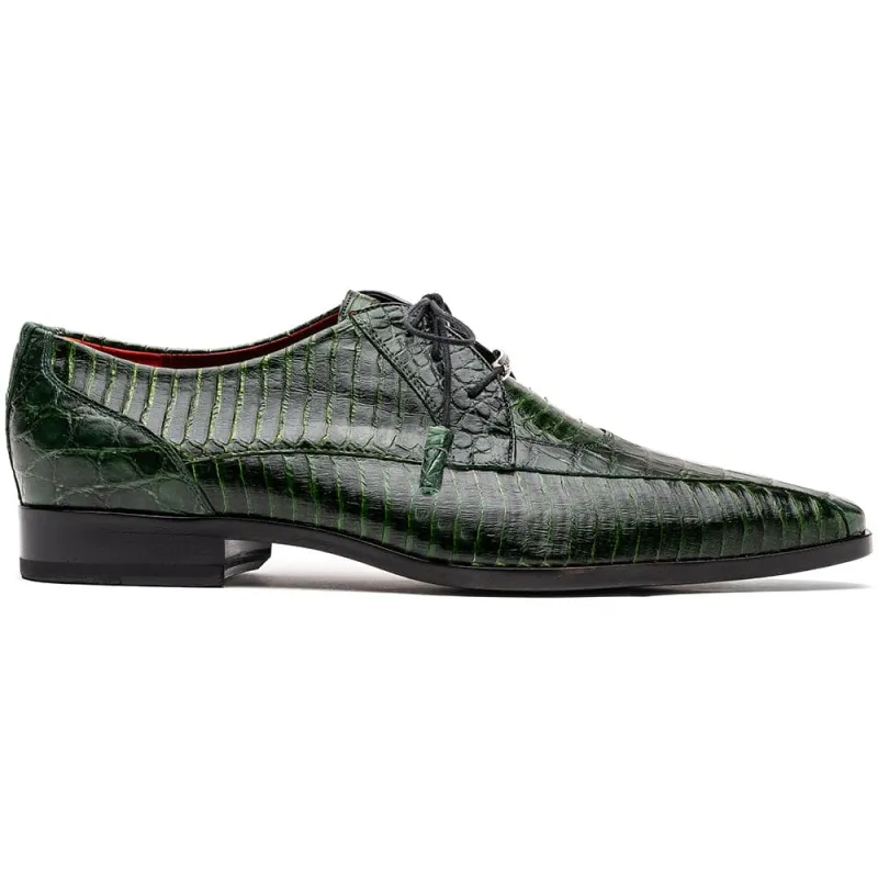 Marco Di Milano Moncalieri Green Genuine Alligator and Cobra Skin Dress Shoe sold by Alberto Nardoni