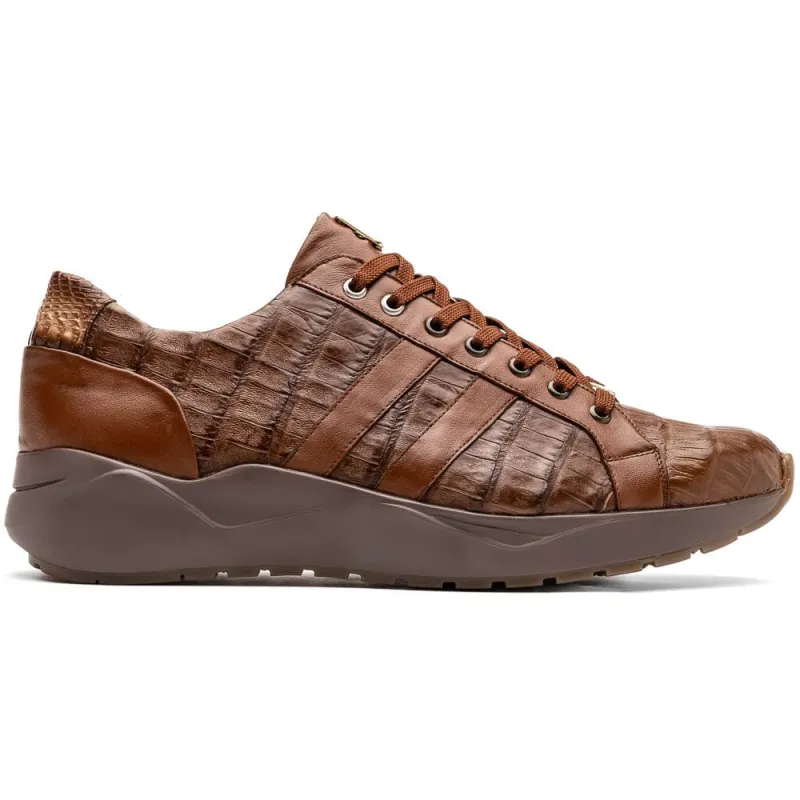 Marco Di Milano Nino Men's Bay Apache Sleek Genuine Caiman Crocodile Sneaker sold by Alberto Nardoni