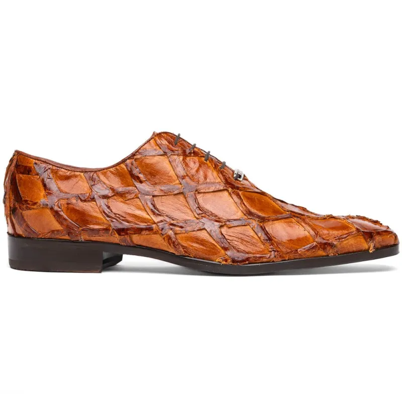 Marco Di Milano Olivieri Cognac Pirarucu Dress Shoe Oxfords sold by Alberto Nardoni