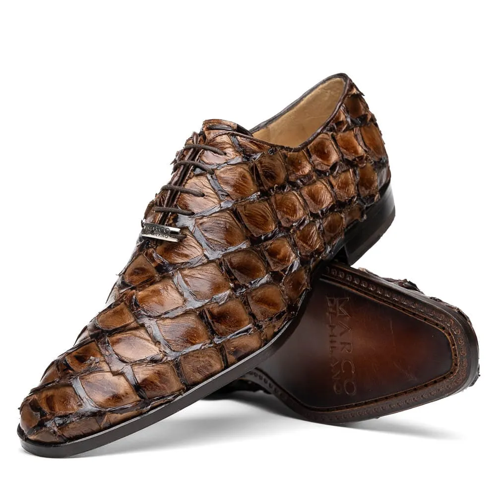Marco Di Milano Olivieri Clear Brown Pirarucu Dress Shoe Oxfords sold by Alberto Nardoni product image thumbnail 2