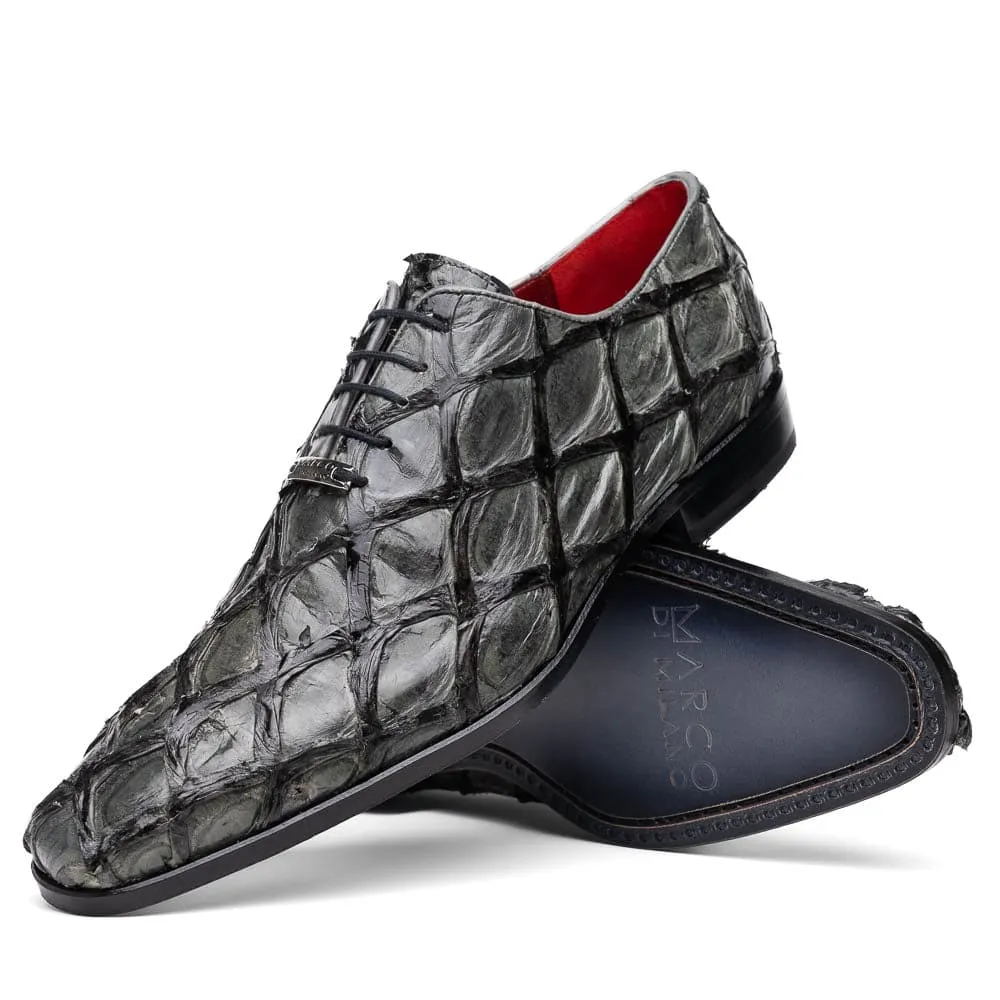 Marco Di Milano Olivieri Gray Pirarucu Dress Shoe Oxfords sold by Alberto Nardoni product image thumbnail 2