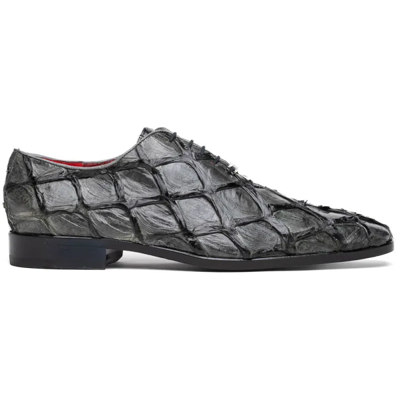 Marco Di Milano Olivieri Gray Pirarucu Dress Shoe Oxfords sold by Alberto Nardoni