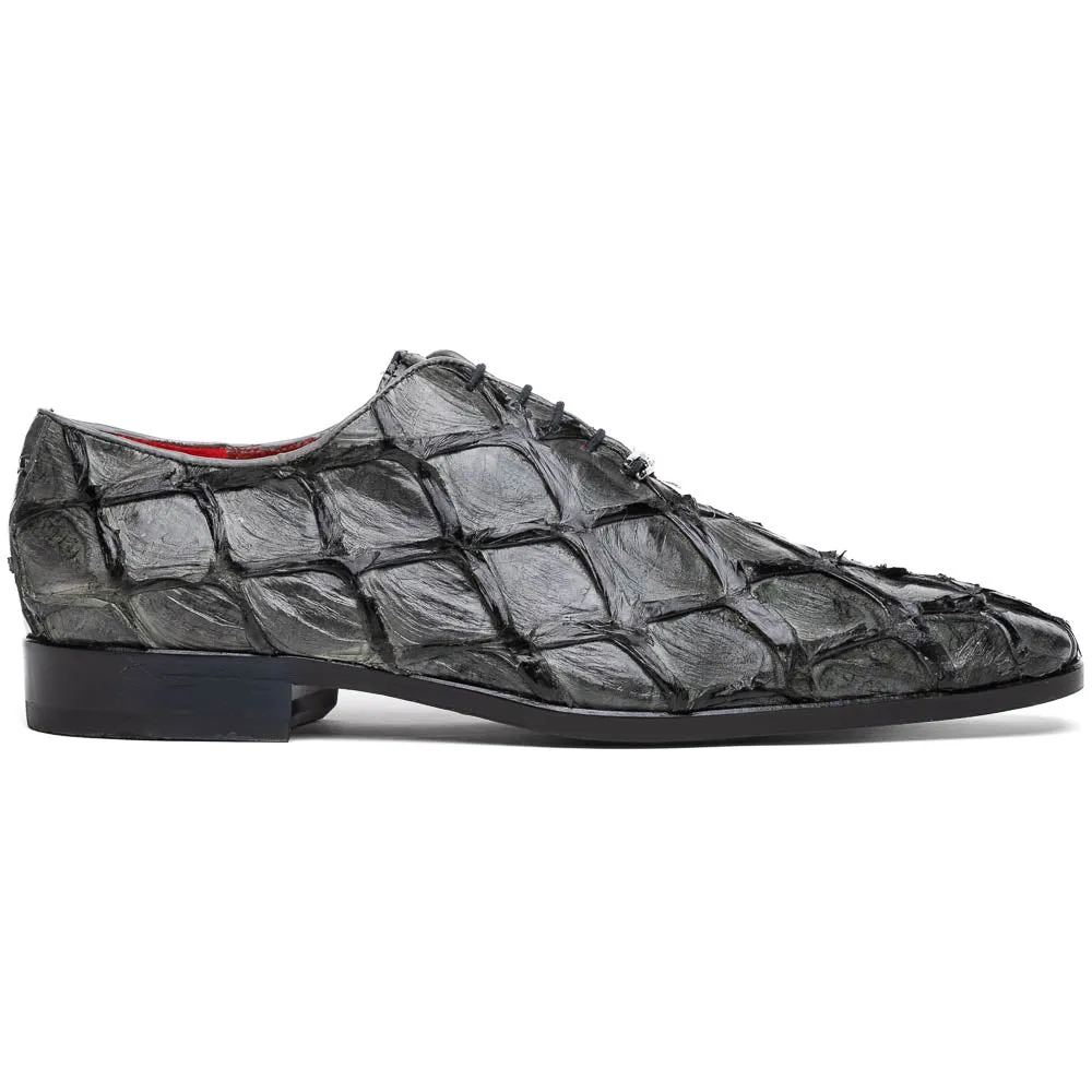 Marco Di Milano Olivieri Gray Pirarucu Dress Shoe Oxfords sold by Alberto Nardoni