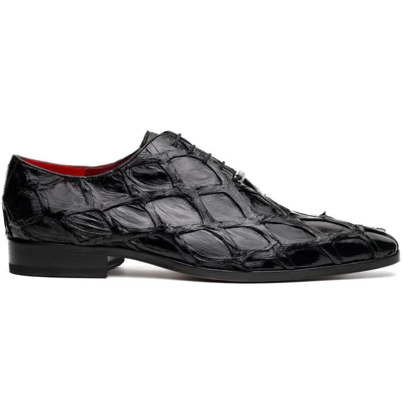 Marco Di Milano Olivieri Black Pirarucu Dress Shoe Oxfords sold by Alberto Nardoni
