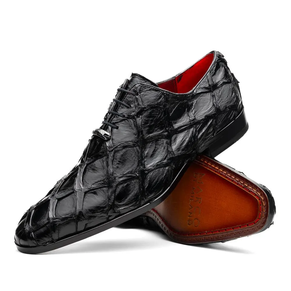 Marco Di Milano Olivieri Black Pirarucu Dress Shoe Oxfords sold by Alberto Nardoni product image thumbnail 2