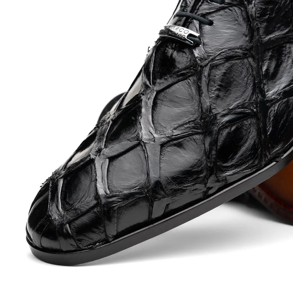 Marco Di Milano Olivieri Black Pirarucu Dress Shoe Oxfords sold by Alberto Nardoni product image thumbnail 3