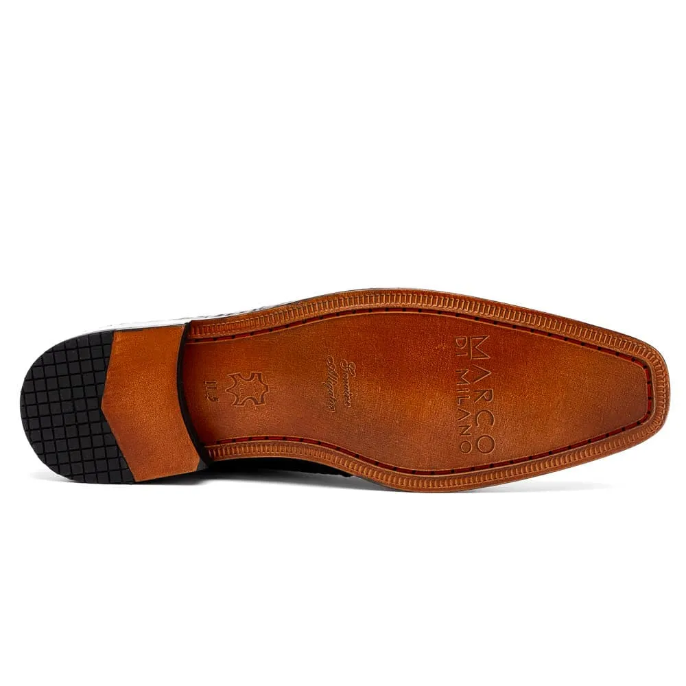 Marco Di Milano Pietro Black Alligator Chukka Boots sold by Alberto Nardoni product image thumbnail 5