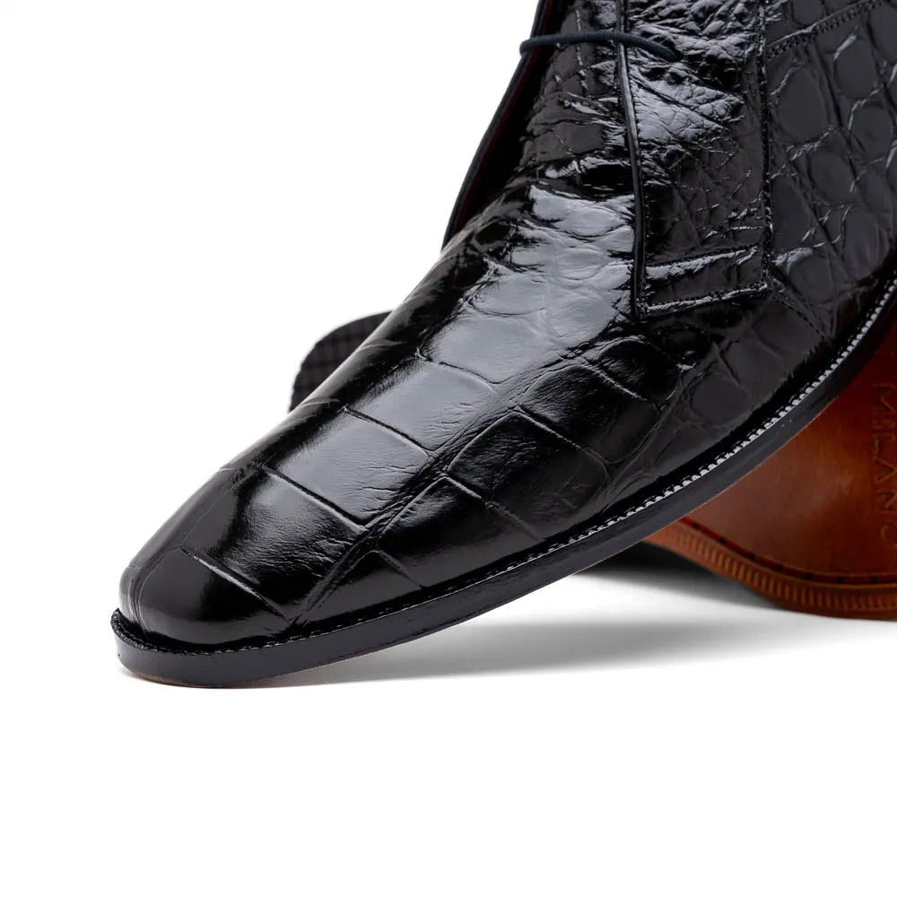 Marco Di Milano Pietro Black Alligator Chukka Boots sold by Alberto Nardoni product image thumbnail 3