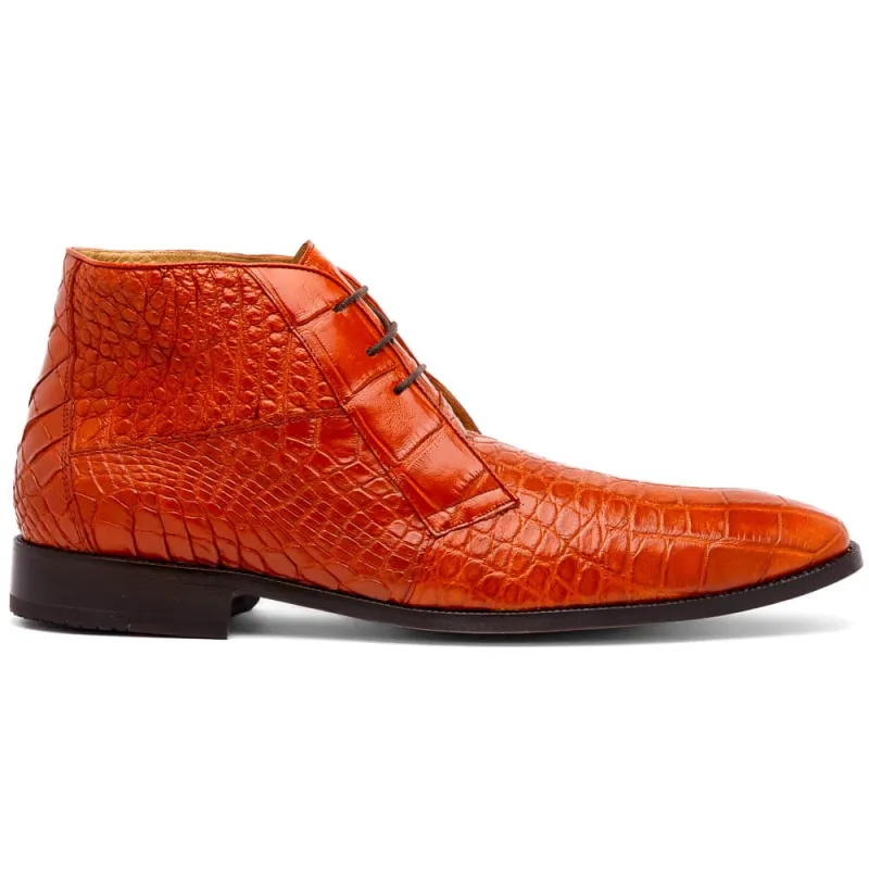 Marco Di Milano Pietro Honey Alligator Chukka Boots sold by Alberto Nardoni