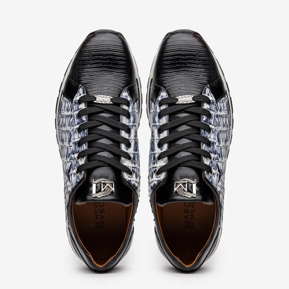 Marco Di Milano Portici Newspaper Men's Exotic Lizard / Crocodile Casual Sneakers sold by Alberto Nardoni product image thumbnail 5
