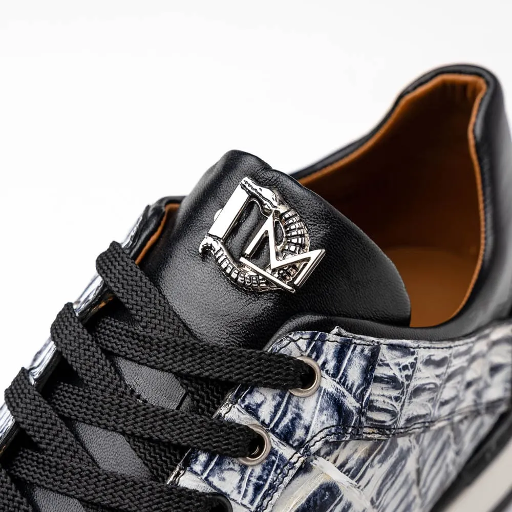 Marco Di Milano Portici Newspaper Men's Exotic Lizard / Crocodile Casual Sneakers sold by Alberto Nardoni product image thumbnail 3