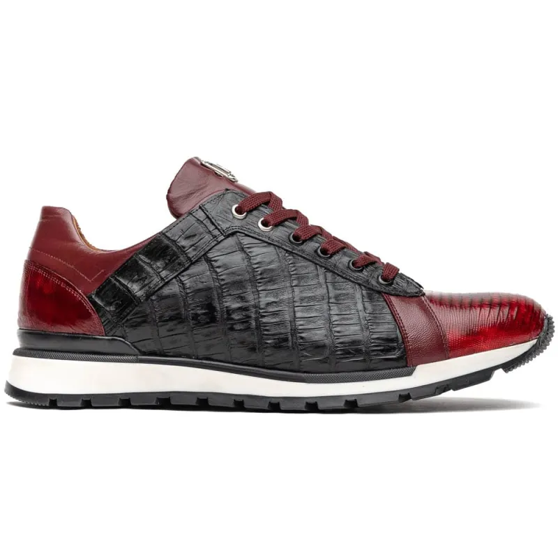 Marco Di Milano Portici Wine Men's Exotic Lizard / Crocodile Casual Sneakers sold by Alberto Nardoni