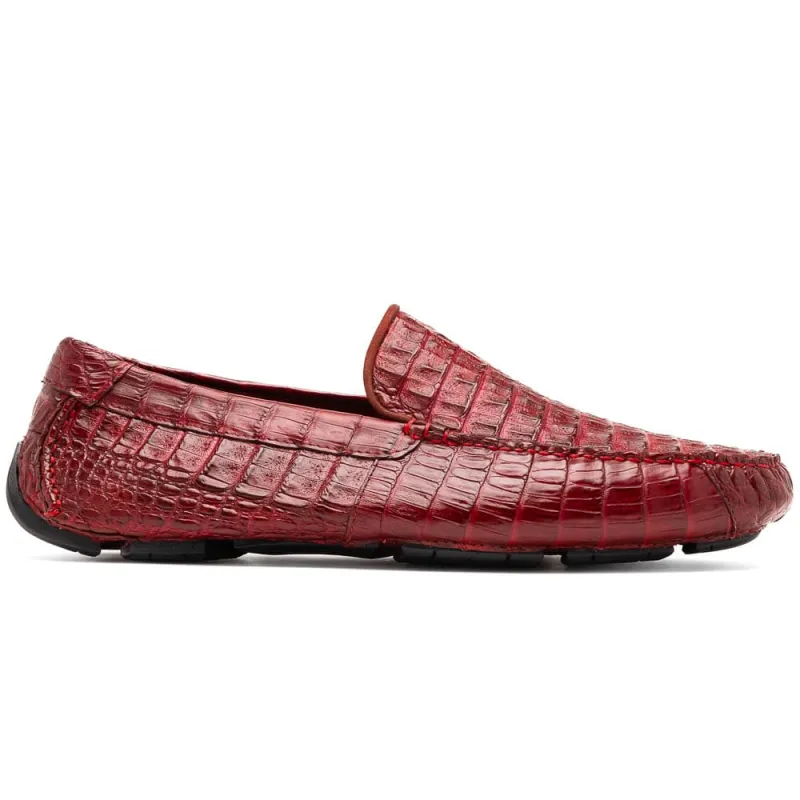Marco Di Milano Remo Wine Caiman Crocodile Driving Shoes sold by Alberto Nardoni