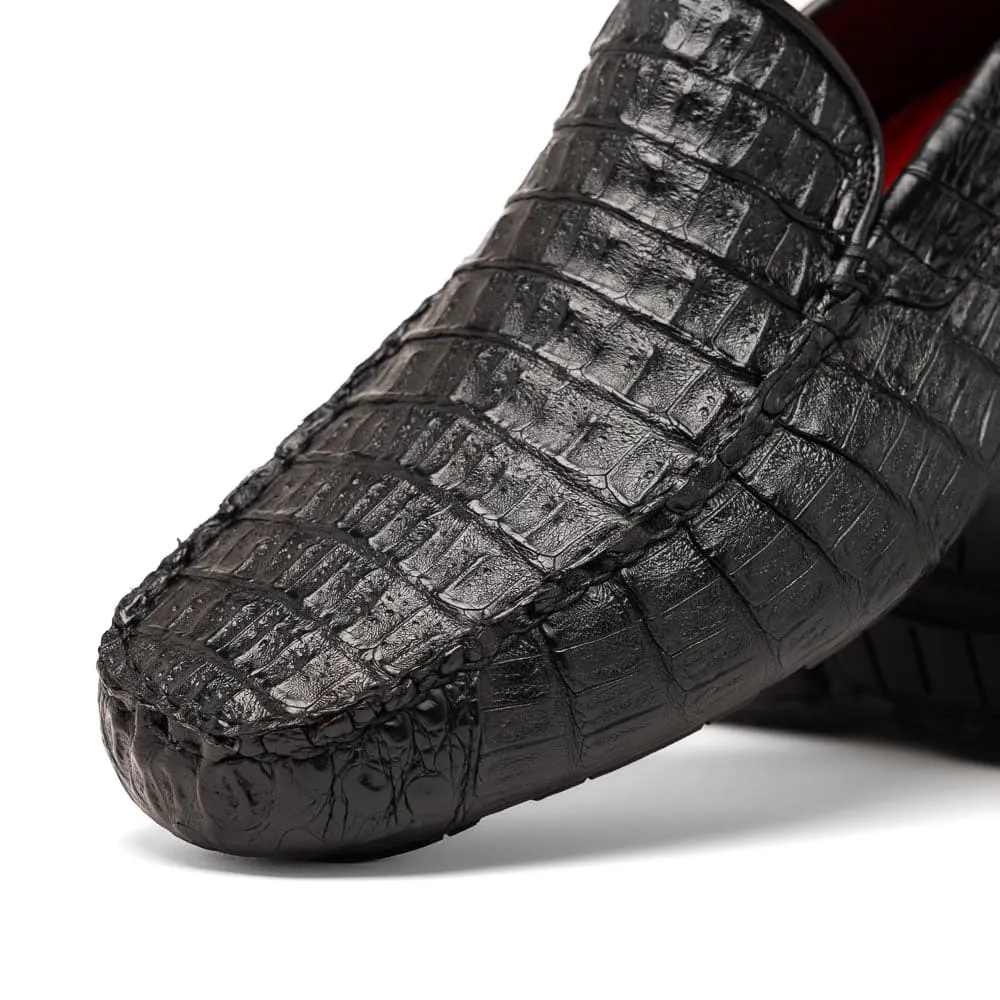 Marco Di Milano Remo Black Caiman Crocodile Driving Shoes sold by Alberto Nardoni product image thumbnail 4
