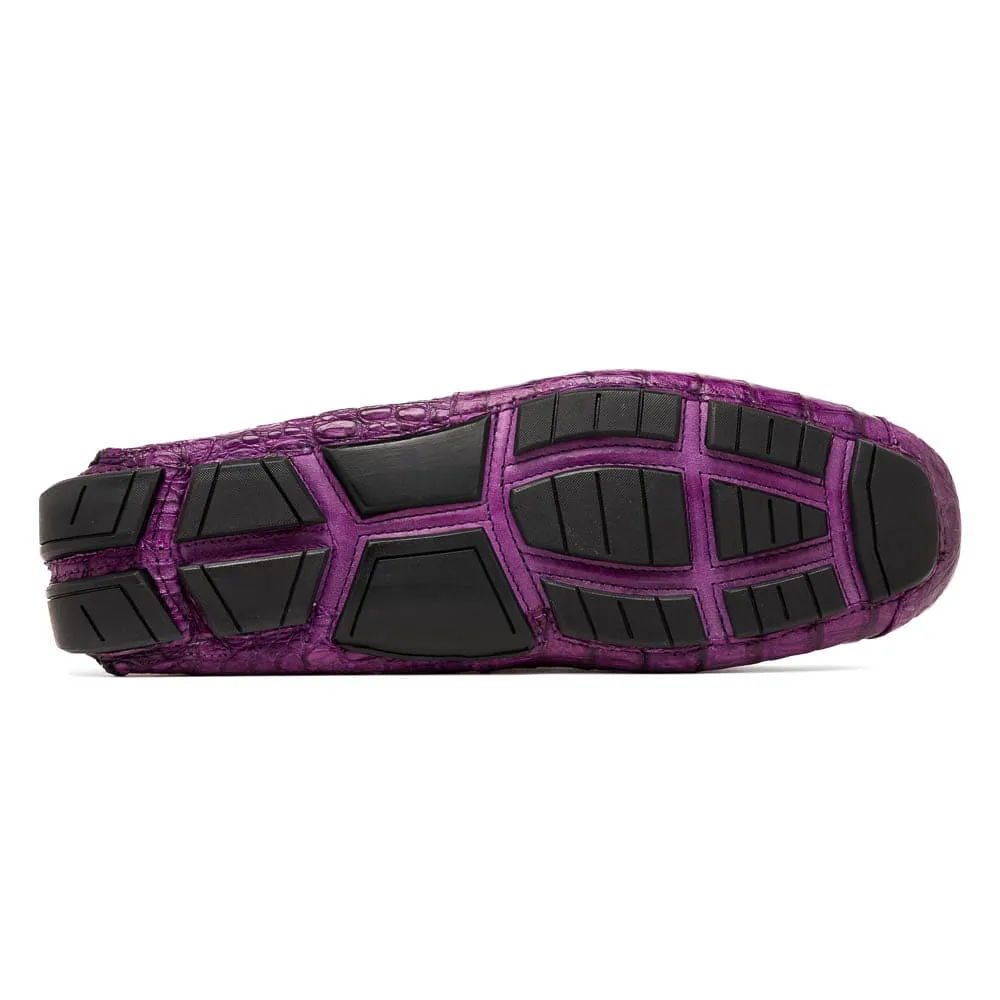 Marco Di Milano Remo Purple Caiman Crocodile Driving Shoes sold by Alberto Nardoni product image thumbnail 5