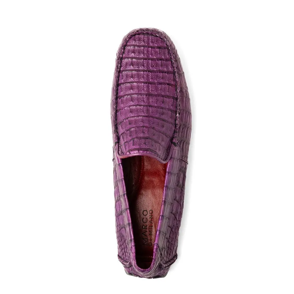 Marco Di Milano Remo Purple Caiman Crocodile Driving Shoes sold by Alberto Nardoni product image thumbnail 4