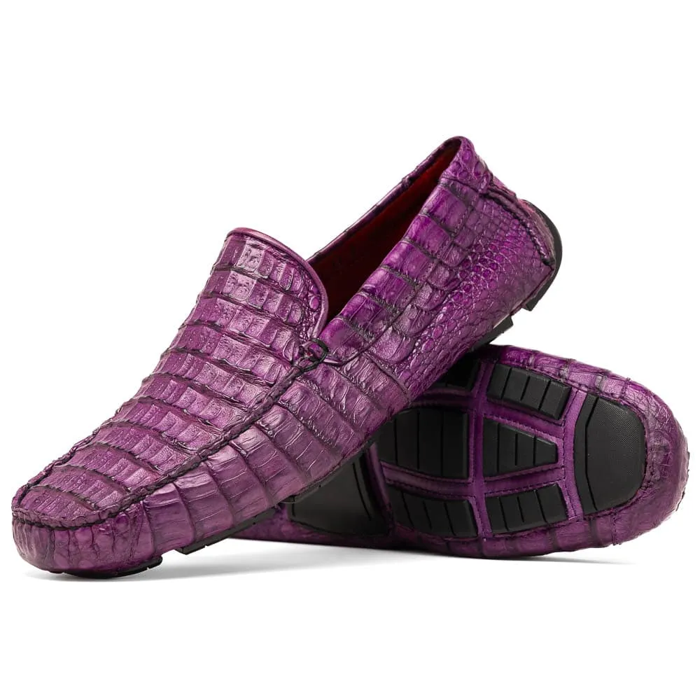 Marco Di Milano Remo Purple Caiman Crocodile Driving Shoes sold by Alberto Nardoni product image thumbnail 2