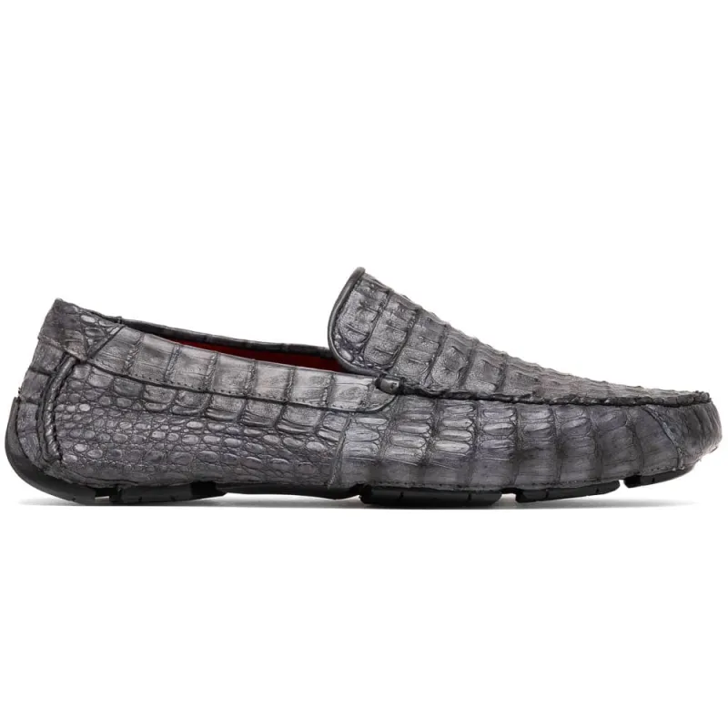 Marco Di Milano Remo Gray Caiman Crocodile Driving Shoes sold by Alberto Nardoni