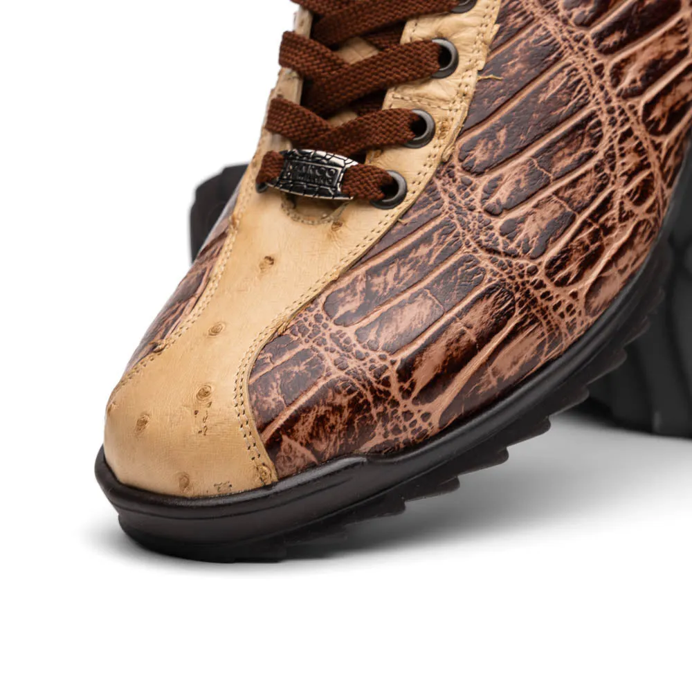 Marco Di Milano Saulo Orix Exotic Ostrich and Alligator Casual Sneakers sold by Alberto Nardoni product image thumbnail 4