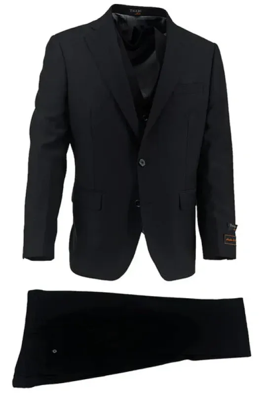Dolcetto Suit and Vest, Modern Fit, Pure Wool by Tiglio Luxe TIG1001 sold by Alberto Nardoni