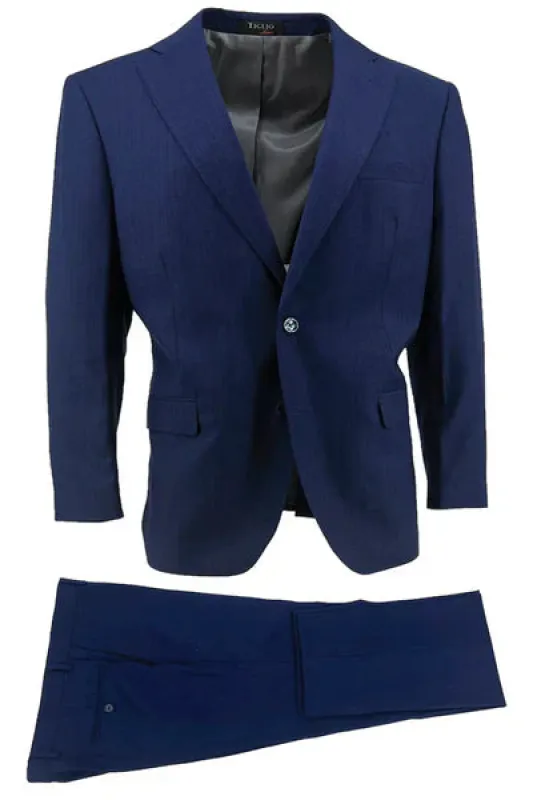 Porto, Slim Fit, Pure Wool Suit by Tiglio Luxe TL2550 sold by Alberto Nardoni