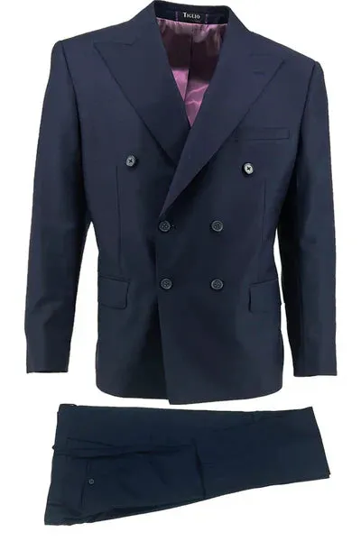 Santorini, Slim Fit, Pure Wool Suit by Tiglio Luxe TIG1036 sold by Alberto Nardoni