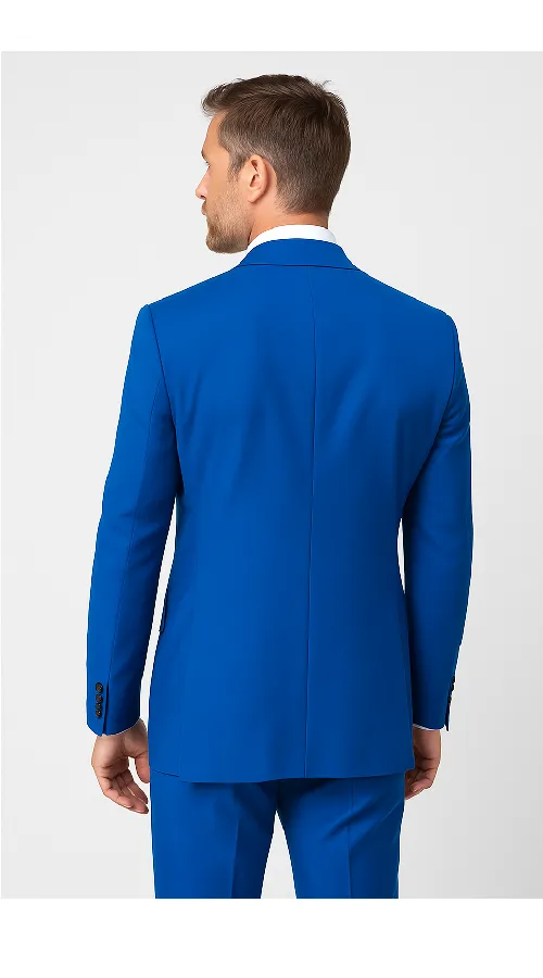 Royal Blue 3-Piece Suit - Rossi Man ELI RM110 Slim Fit Mens Formalwear sold by Alberto Nardoni product image thumbnail 3