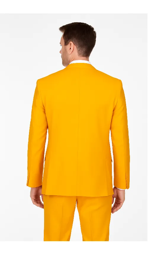 Rossi Man ELI RM103 - Modern Fit 3-Piece Mens Suit in Bold Yellow sold by Alberto Nardoni product image thumbnail 4