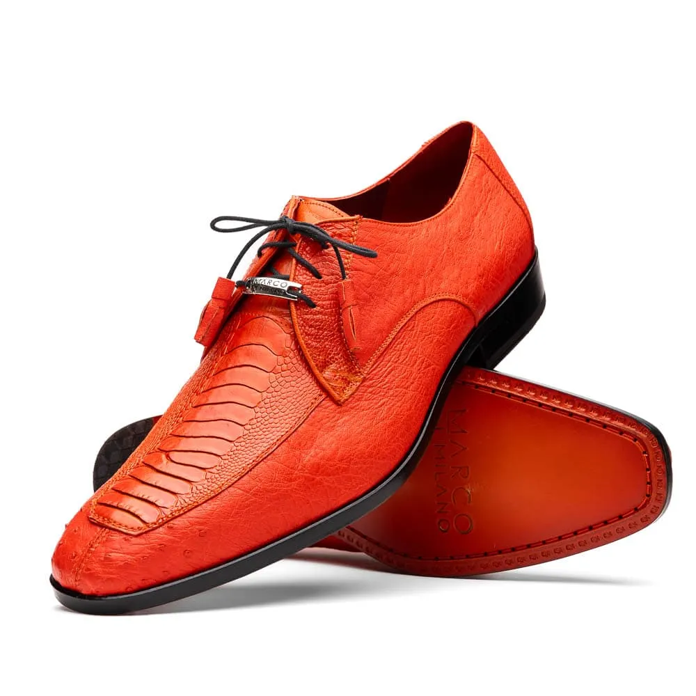 Marco Di Milano Andretti Orange Ostrich Leg Shoes sold by Alberto Nardoni product image thumbnail 2