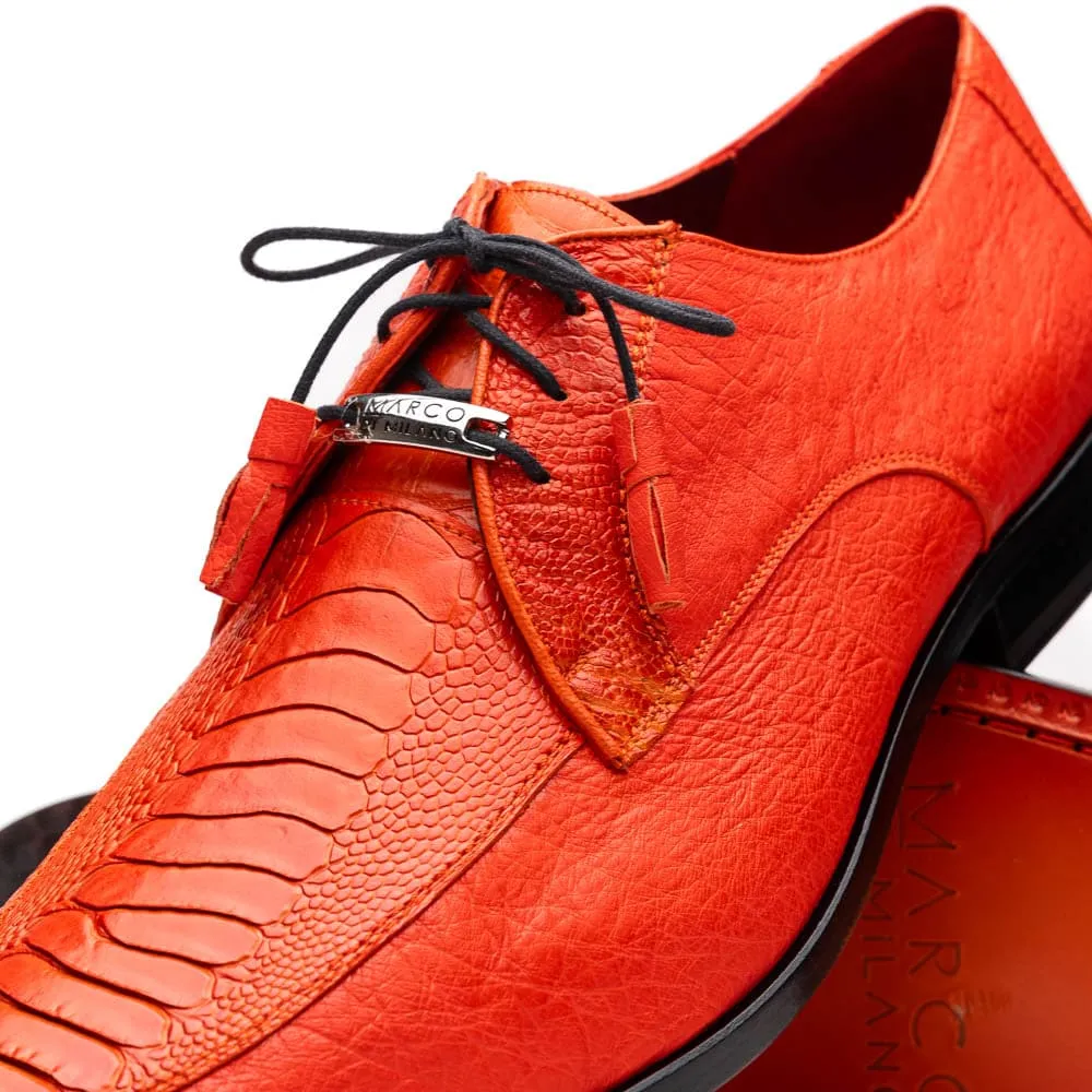 Marco Di Milano Andretti Orange Ostrich Leg Shoes sold by Alberto Nardoni product image thumbnail 3
