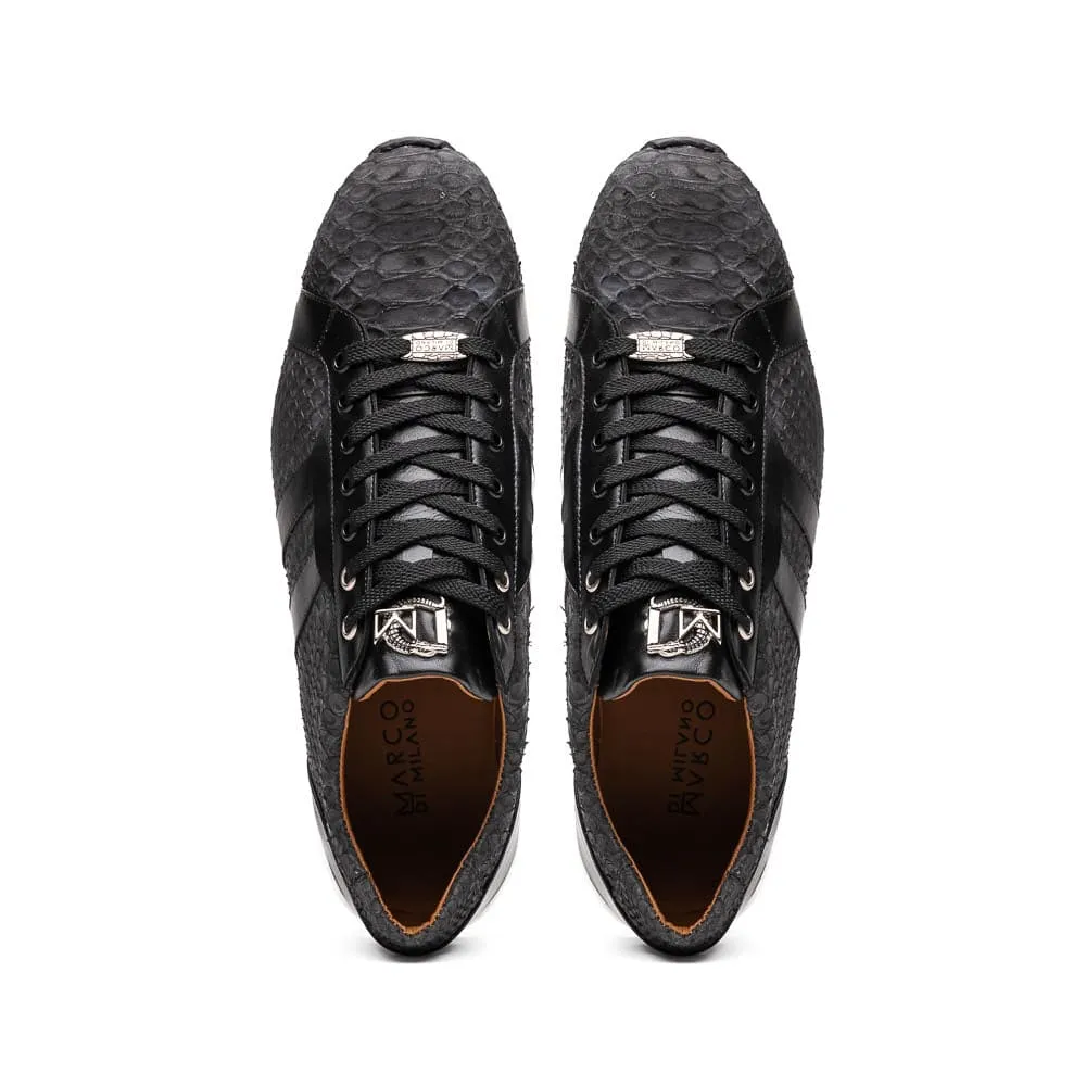 Marco Di Milano Verona Black Python & Calfskin Sneakers sold by Alberto Nardoni product image thumbnail 5