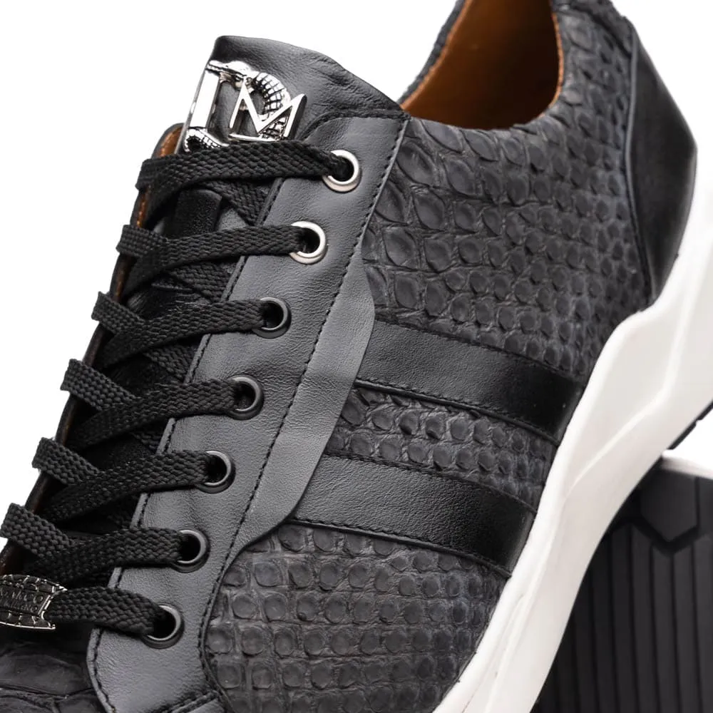 Marco Di Milano Verona Black Python & Calfskin Sneakers sold by Alberto Nardoni product image thumbnail 3