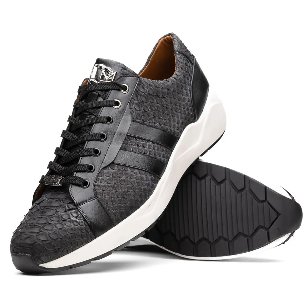 Marco Di Milano Verona Black Python & Calfskin Sneakers sold by Alberto Nardoni product image thumbnail 2
