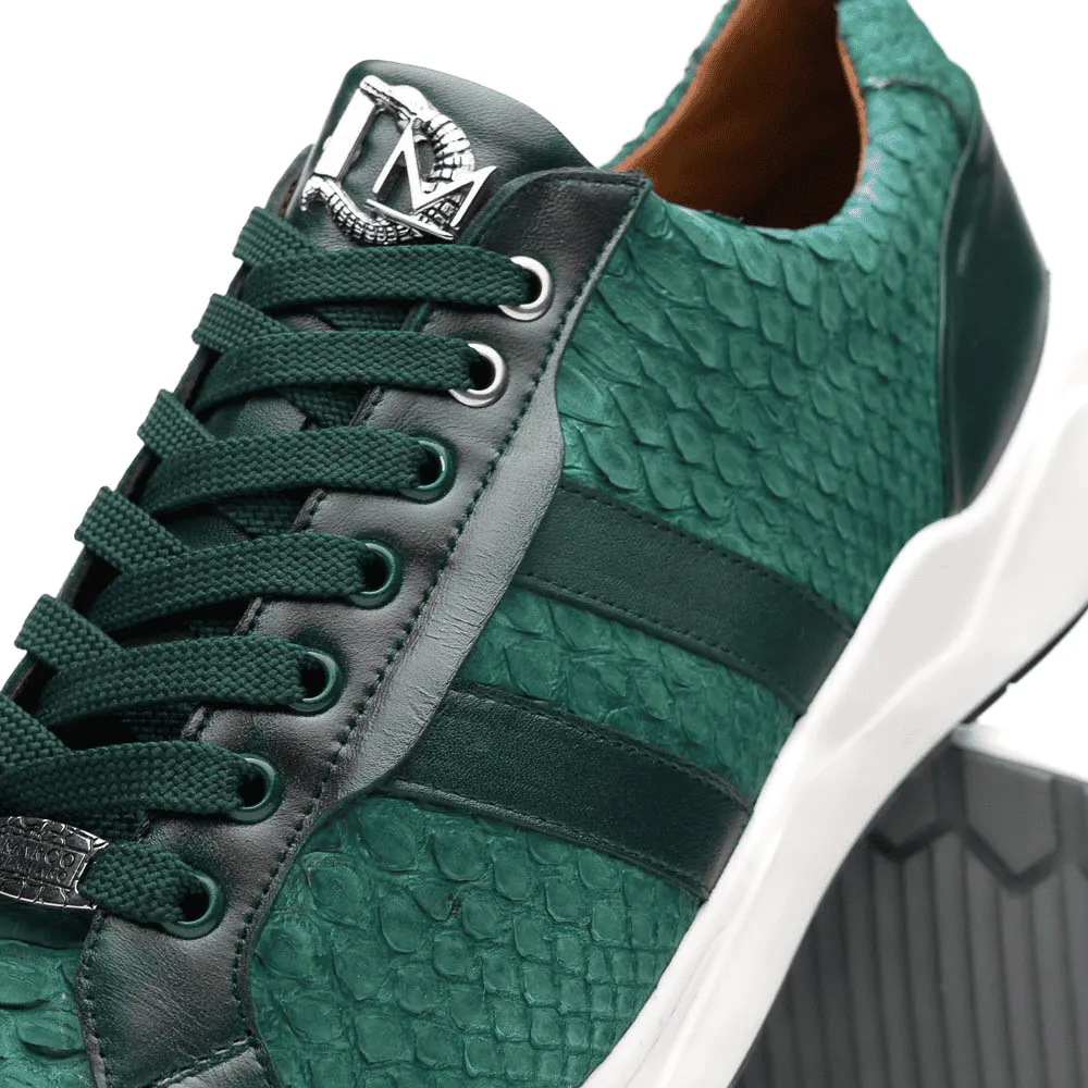 Marco Di Milano Verona Green Python & Calfskin Sneakers sold by Alberto Nardoni product image thumbnail 3