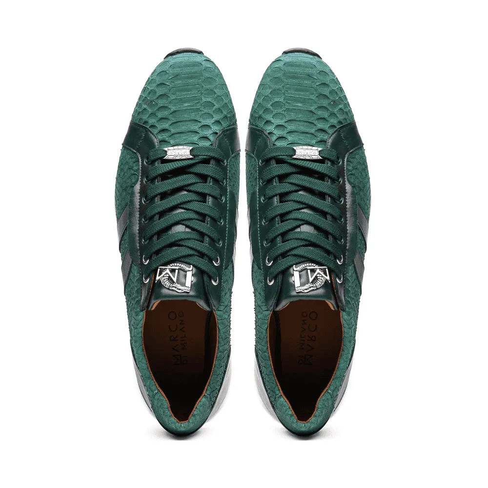 Marco Di Milano Verona Green Python & Calfskin Sneakers sold by Alberto Nardoni product image thumbnail 5